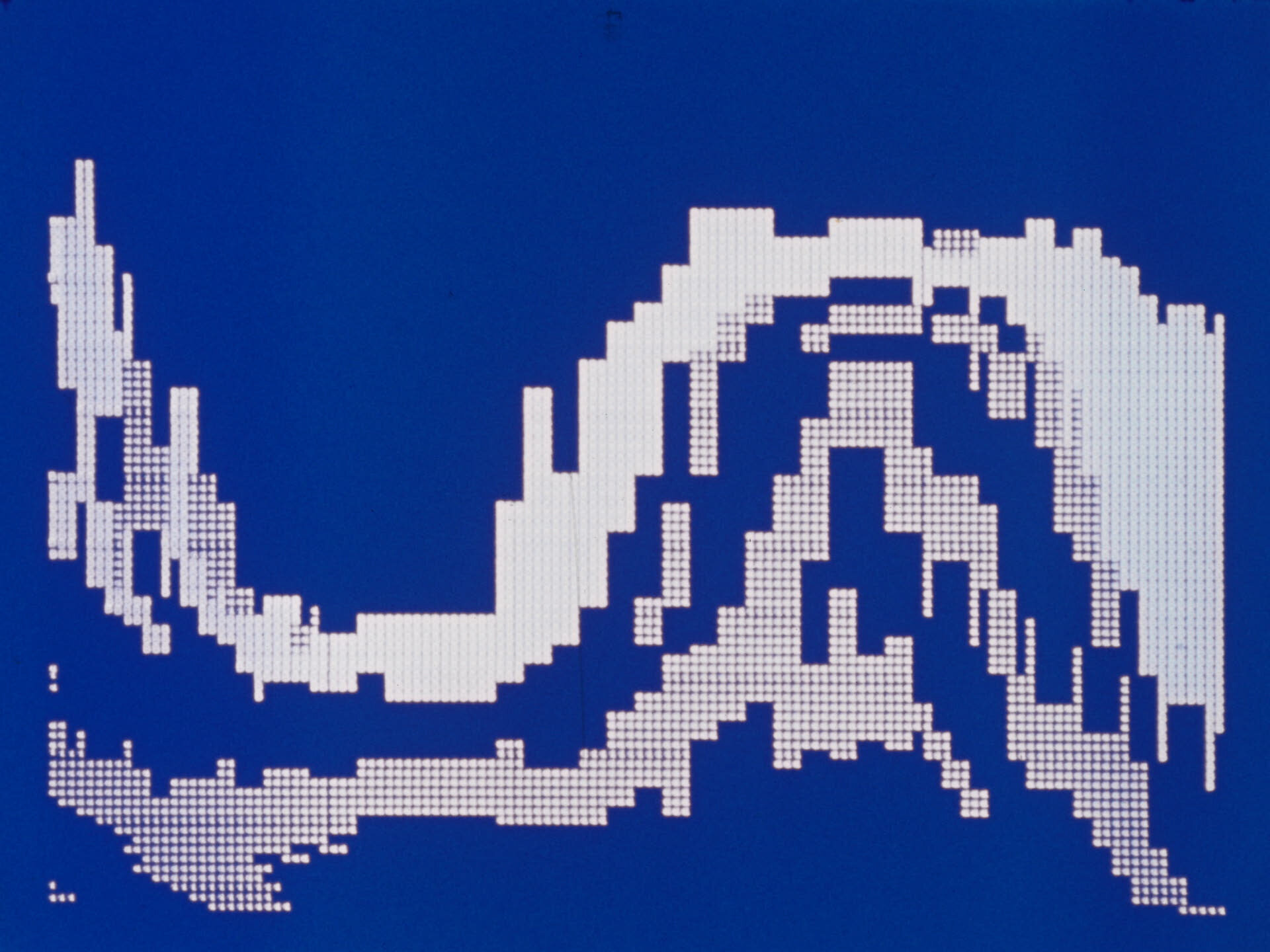 Stan VanDerBeek, Poemfield No. 1 (Blue version), 1967