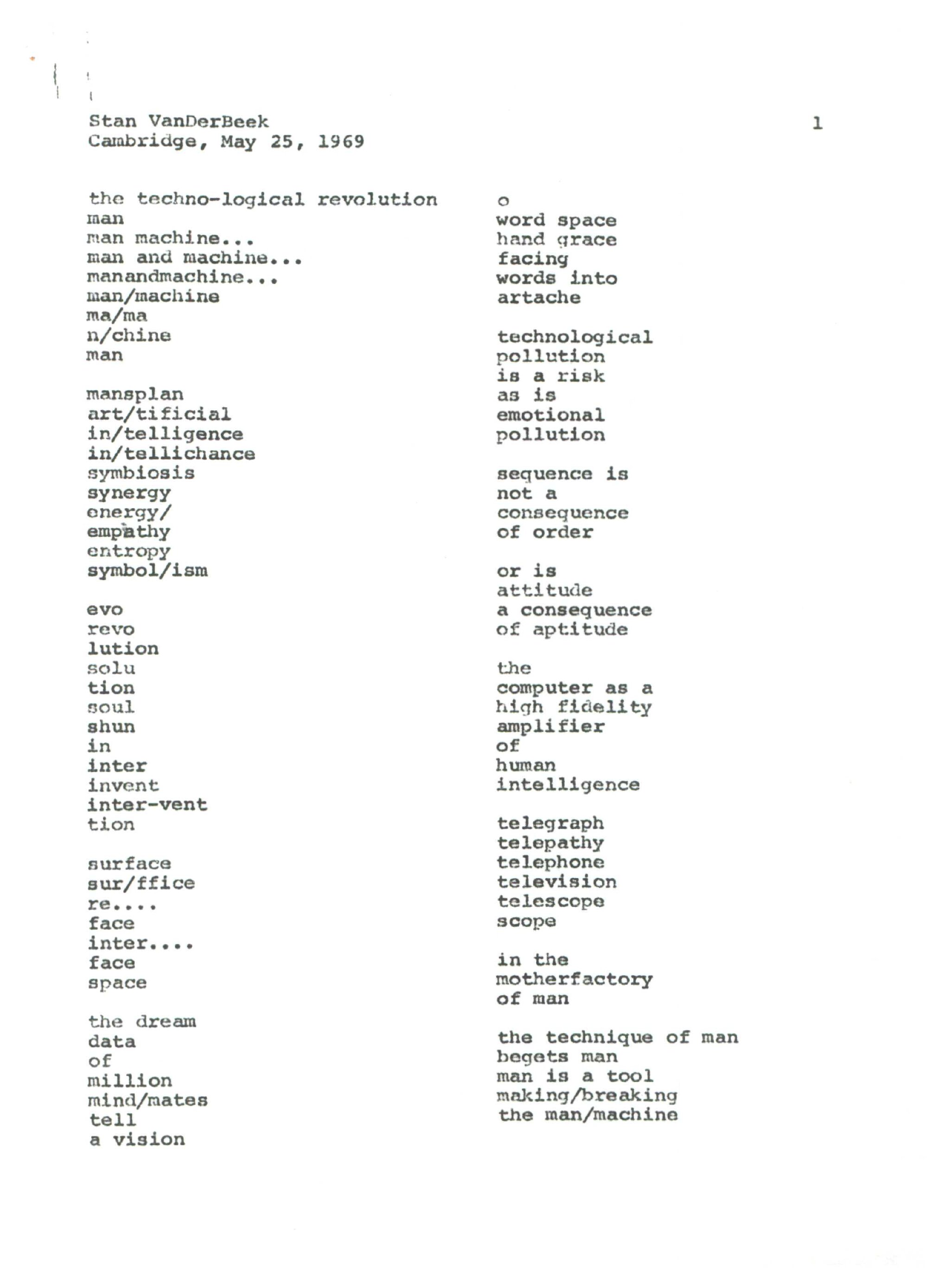 Stan VanDerBeek: Micro Kosmos, Magenta Plains, Level Two